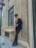 Áo Jacket Blazer Hai Nút Đen Ve Nhọn Nam VD003 | VD Blazer #4